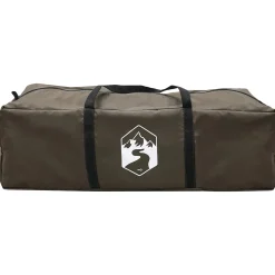 vidaXL Tipi Tent 18-persoons Bruin Grijs Polyester en staal