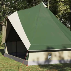 vidaXL Tipi Tent 8-persoons Groen taft