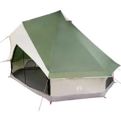vidaXL Tipi Tent 8-persoons Groen taft
