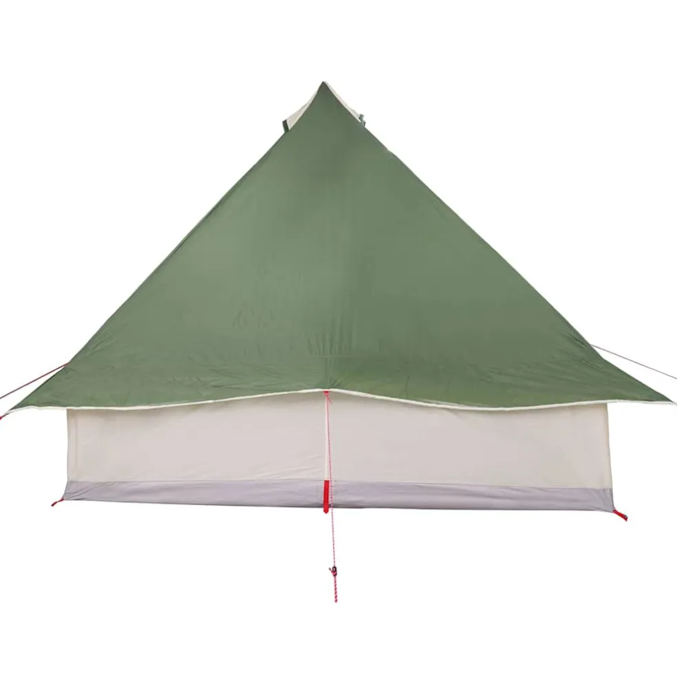vidaXL Tipi Tent 8-persoons Groen taft