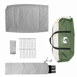 vidaXL Tipi Tent 8-persoons Groen taft