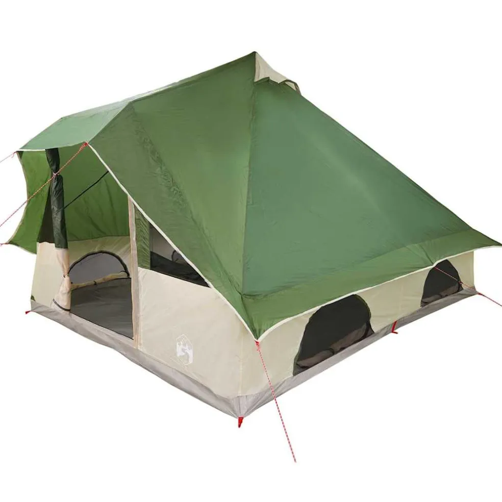 vidaXL Tipi Tent 8-persoons Groen taft