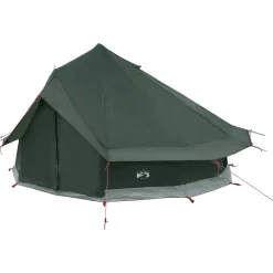 vidaXL Tipi Tent 18-persoons Legergroen Polyester en staal