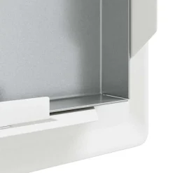 vidaXL Toegangs paneel 2 st Wit 23 x 23 x 3 cm Staal