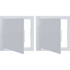 vidaXL Toegangs-panelen 2 st Wit 15 x 15 cm ABS Kunststof
