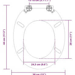 vidaXL Toiletbrillen met soft-close deksel 2 st waterdruppel MDF blauw