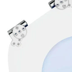 vidaXL Toiletbrillen met soft-close deksel 2 st pinguïn MDF