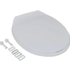 vidaXL Toiletbrillen met soft-close deksels 2 st kunststof wit