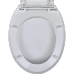 vidaXL Toiletbrillen met soft-close deksels 2 st kunststof wit