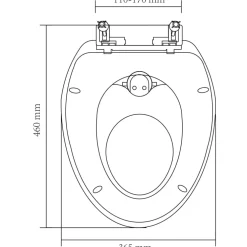 vidaXL Toiletbrillen met soft-close deksels 2 st kunststof wit en geel