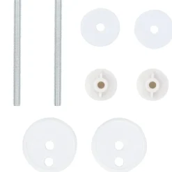 vidaXL Toiletbrillen 2 st met deksels schelpontwerp MDF