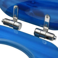 vidaXL Toiletbril met soft-close deksel waterdruppel MDF blauw