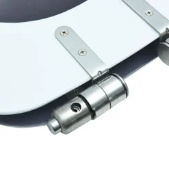 vidaXL Toiletbril met soft-close deksel stenen MDF