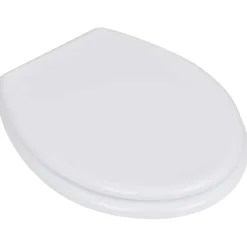vidaXL Toiletbril simpel ontwerp MDF wit