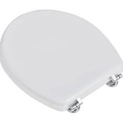 vidaXL Toiletbril simpel ontwerp MDF wit