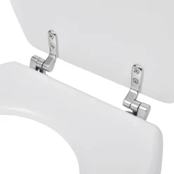vidaXL Toiletbril simpel ontwerp MDF wit