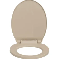 vidaXL Toiletbril soft-close ovaal beige