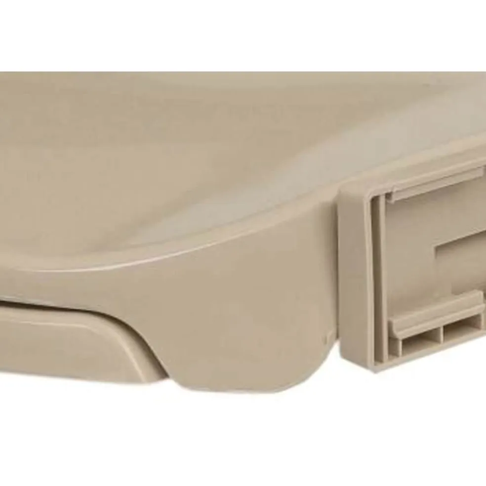 vidaXL Toiletbril soft-close ovaal beige