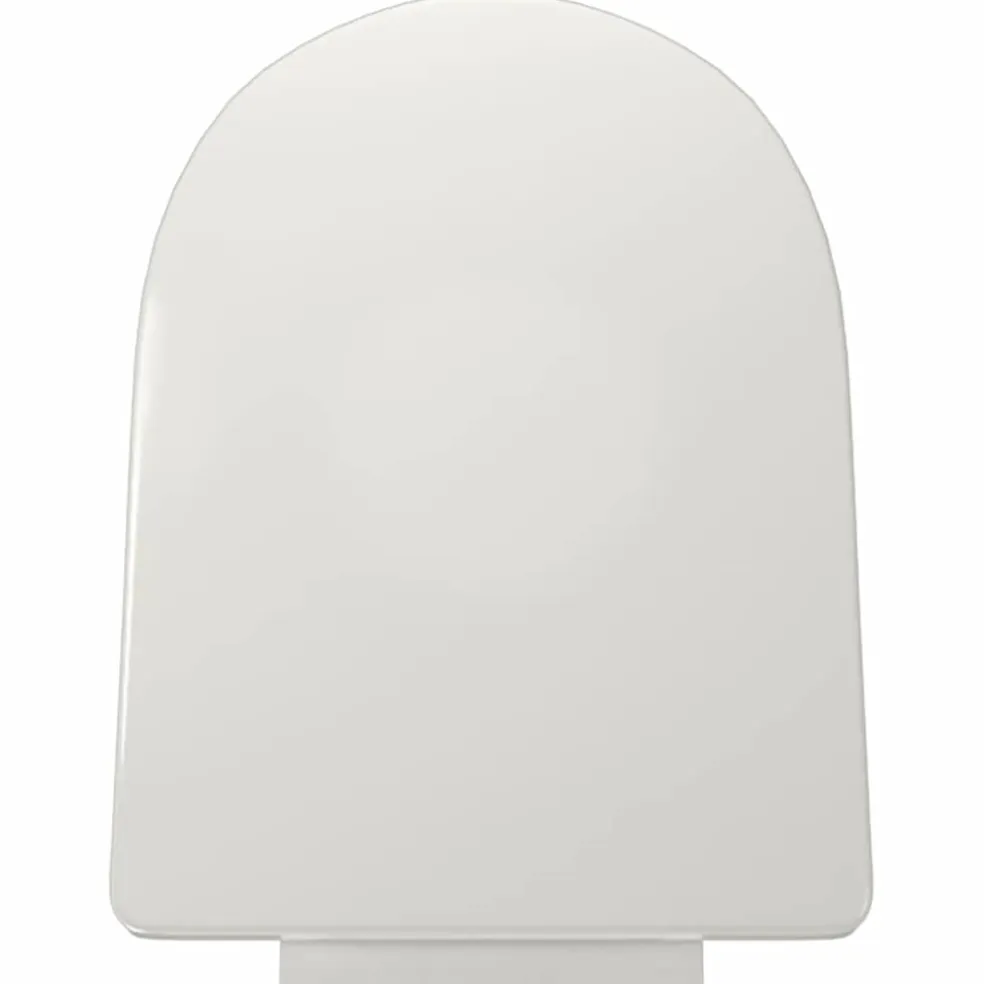 vidaXL Toiletbril soft-close ovaal wit