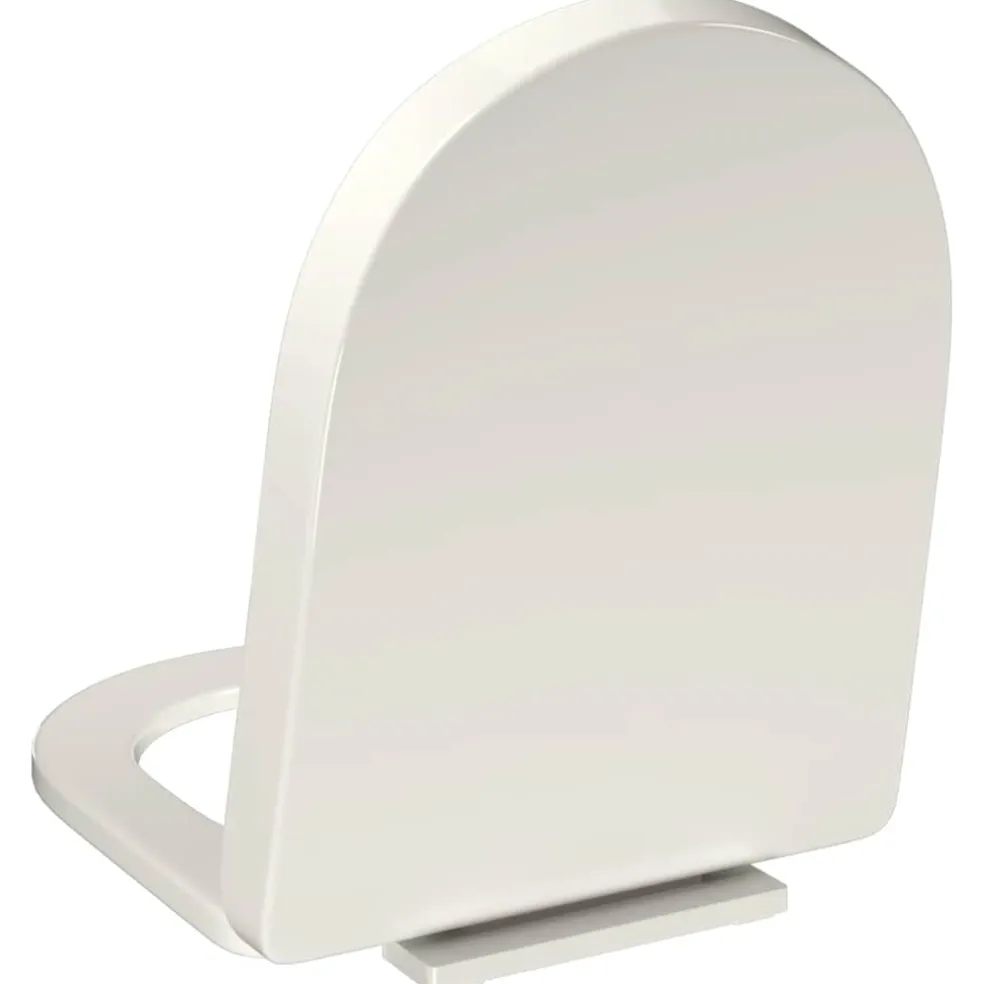 vidaXL Toiletbril soft-close ovaal wit
