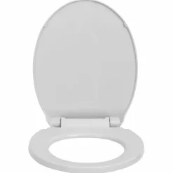 vidaXL Toiletbril soft-close ovaal lichtgrijs