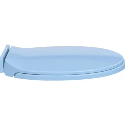 vidaXL Toiletbril soft-close ovaal blauw