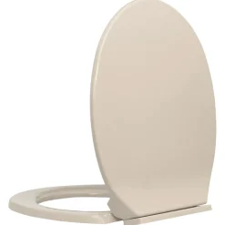 vidaXL Toiletbril soft-close ovaal abrikooskleurig