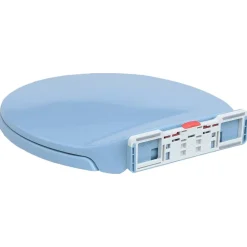 vidaXL Toiletbril soft-close en quick-release ovaal blauw