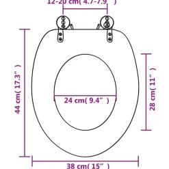 vidaXL Toiletbril van MDF met New York dessin
