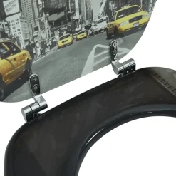 vidaXL Toiletbril van MDF met New York dessin