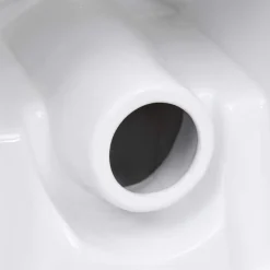 vidaXL Toilet met afvoer achter keramiek wit