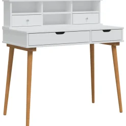 vidaXL Toilettafel Set FAUSKE 2 st Wit 100 x 50 x 103,5 cm