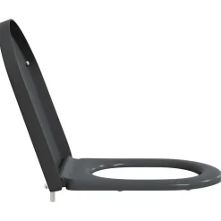 vidaXL Toiletzitting Antraciet 49 x 36 x 4 cm Duroplast