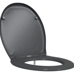 vidaXL Toiletzitting Antraciet 47 x 37 x 4 cm Duroplast