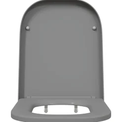 vidaXL Toiletzitting Grijs 47,5 x 35 x 3,6 cm Duroplast