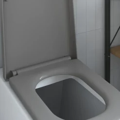 vidaXL Toiletzitting Grijs 47,5 x 35 x 3,6 cm Duroplast
