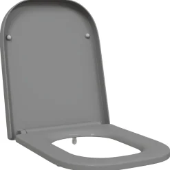 vidaXL Toiletzitting Grijs 47,5 x 35 x 3,6 cm Duroplast