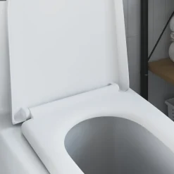 vidaXL Toiletzitting Wit 49 x 36 x 4 cm Duroplast