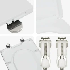 vidaXL Toiletzitting Wit 49 x 36 x 4 cm Duroplast