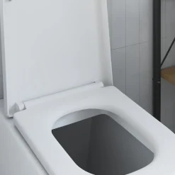 vidaXL Toiletzitting Wit 47,5 x 35 x 3,6 cm Duroplast
