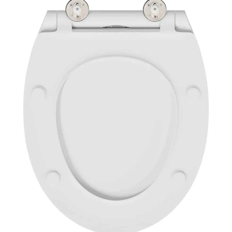 vidaXL Toiletzitting Wit 45,5 x 37,5 x 3,8 cm Duroplast