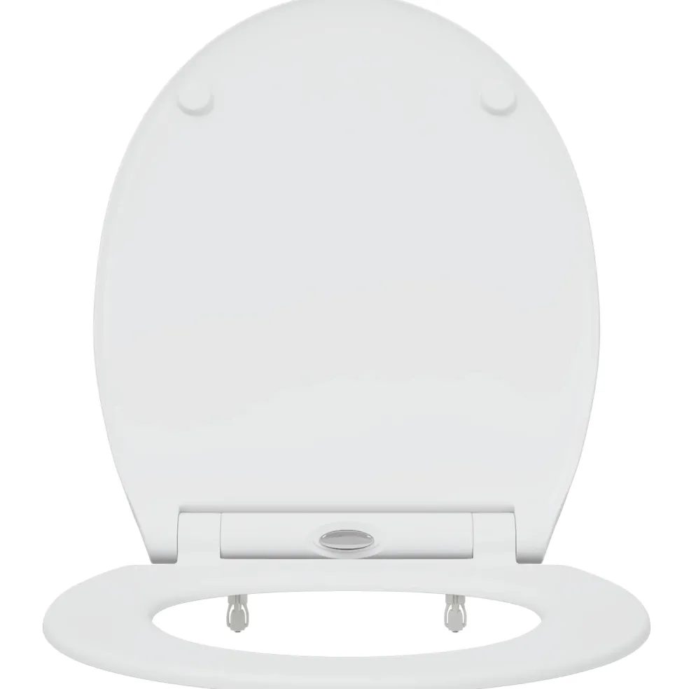 vidaXL Toiletzitting Wit 45,5 x 37,5 x 3,8 cm Duroplast