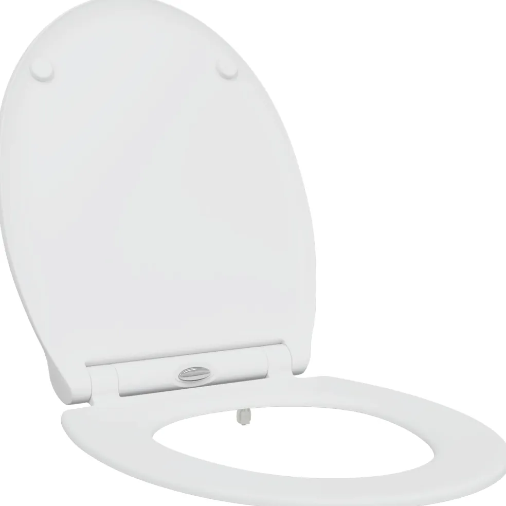 vidaXL Toiletzitting Wit 45,5 x 37,5 x 3,8 cm Duroplast