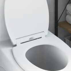 vidaXL Toiletzitting Wit 45,5 x 37,5 x 3,8 cm Duroplast