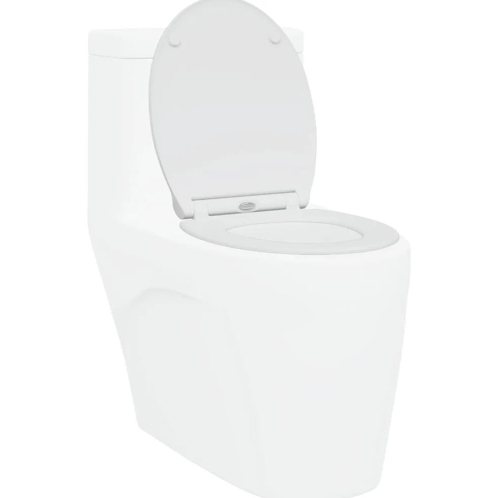 vidaXL Toiletzitting Wit 45,5 x 37,5 x 3,8 cm Duroplast