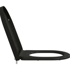 vidaXL Toiletzitting Zwart 49 x 36 x 4 cm Duroplast
