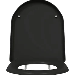 vidaXL Toiletzitting Zwart 49 x 36 x 4 cm Duroplast