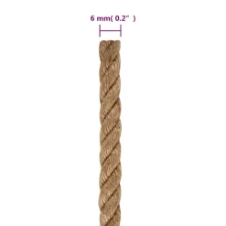 vidaXL Touw 100% jute 6 mm 500 m