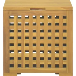 vidaXL Touwkist 40x40x40 cm massief teakhout