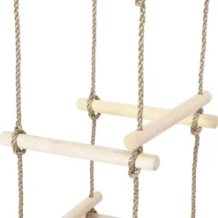vidaXL Touwladder 200 cm hout
